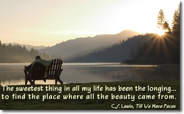 e-
card featuring C.S. Lewis quotation