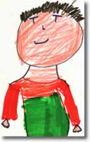 child's drawing of a child