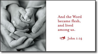 and the word became flesh e-card