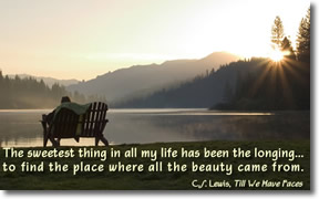 explorefaith e-card featuring C.S. Lewis quote