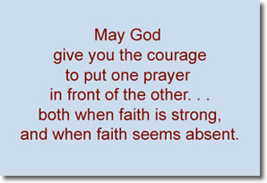 e-card with prayer for doubt